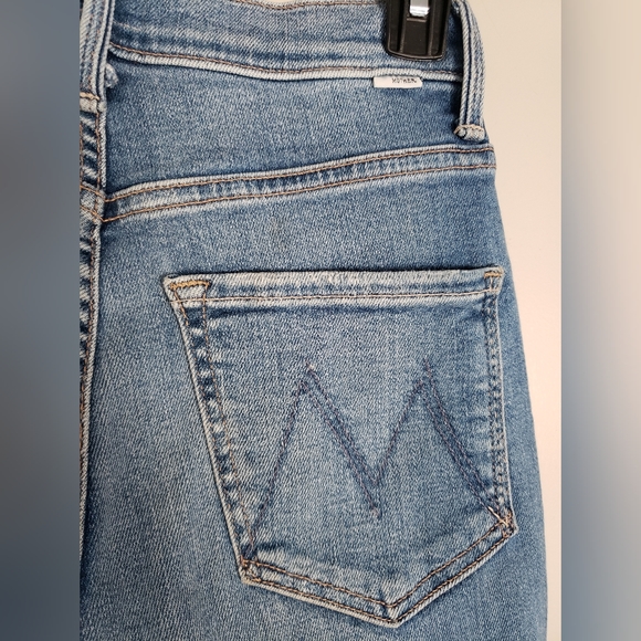Mother jeans high waisted rider ankle fray "party like a pirate" size 25 - Picture 10 of 15